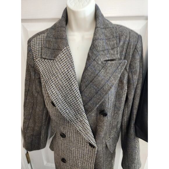 avec les filles womens anthropologie mixed tweed jacket size large lined - Picture 7 of 16